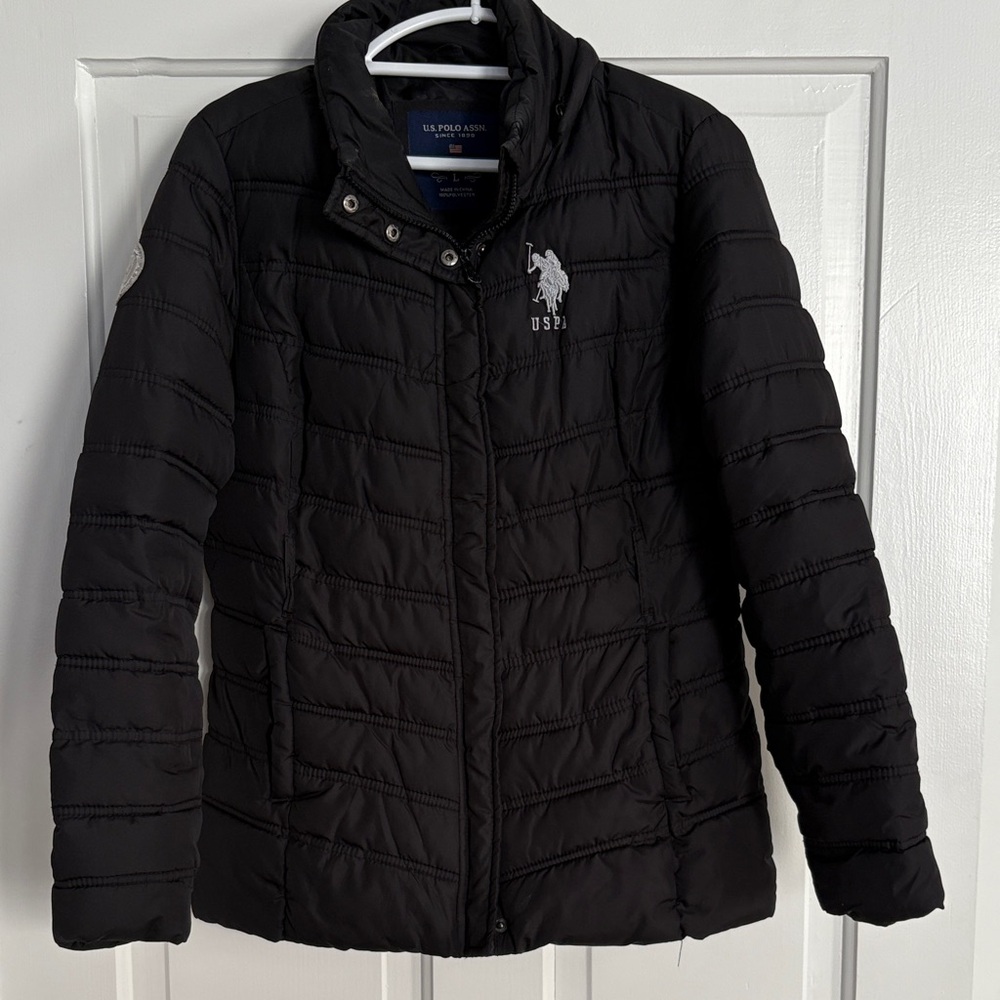 U.S. Polo‎ Assn. Men’s Black Puffer Jacket